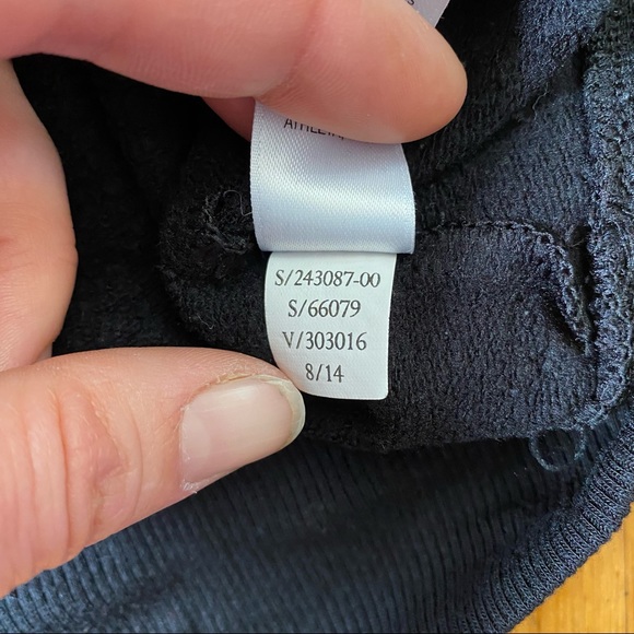 Athleta Black Zip Shoulder Boat Neck Pullover Women's S Modal Blend Sweatshirt - Picture 9 of 10